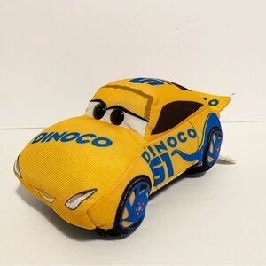 Ty Disney Pixar Movie Cars 3 Dinoco 7" Plush Toy Yellow Stuffed Vehicle